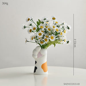 Cat Claw Design Vase Aesthetic Room Decoration Home Flower Pot Modern Table Decorative Vases Creative Bookshelf Ornaments Cute acacuss