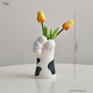 Cat Claw Design Vase Aesthetic Room Decoration Home Flower Pot Modern Table Decorative Vases Creative Bookshelf Ornaments Cute acacuss