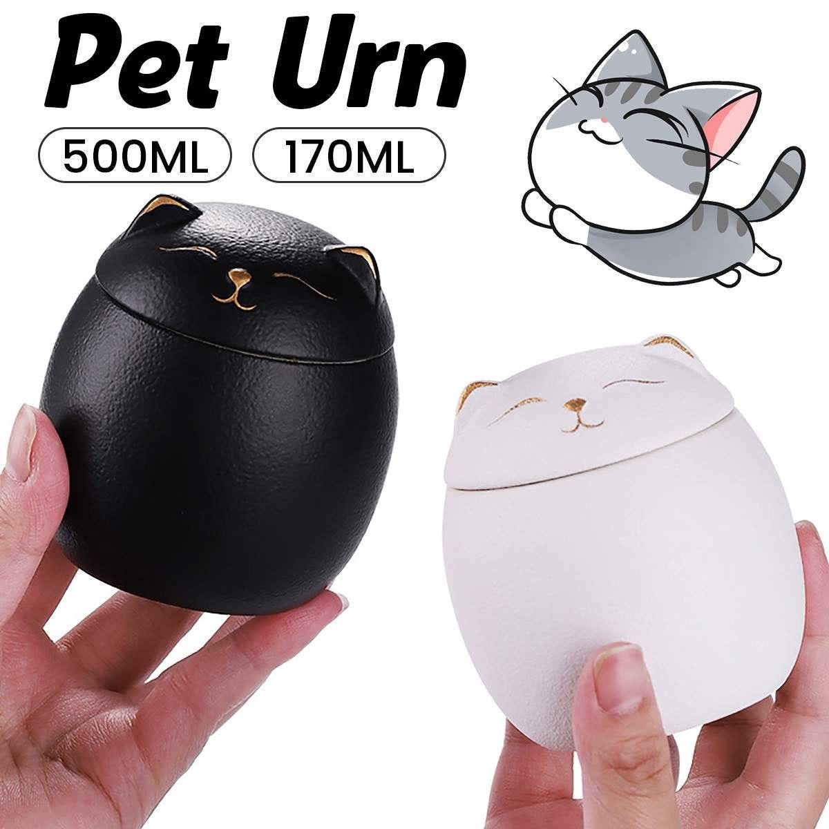 Cat Keepsake Pet Cremation Urn for Ashes memorial box for pet loss acacuss