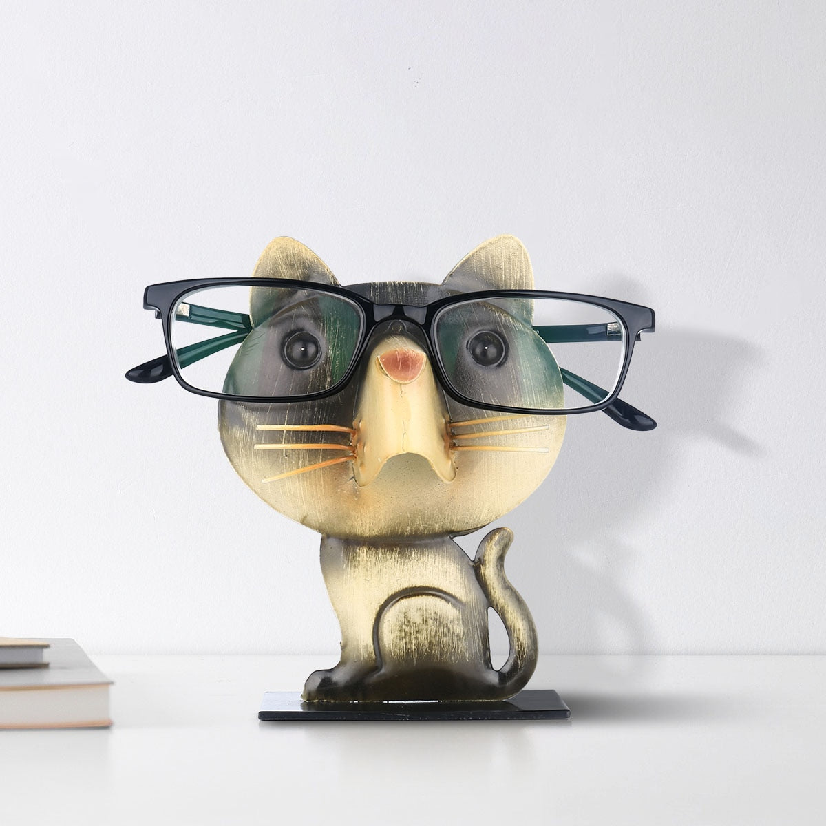Cat Shaped Eyeglass Rack Glasses Eyewear Holder Animal Shaped Spectacle Display Stand Home Ornament Modern Eyeglass Holder acacuss
