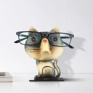 Cat Shaped Eyeglass Rack Glasses Eyewear Holder Animal Shaped Spectacle Display Stand Home Ornament Modern Eyeglass Holder acacuss