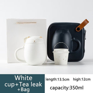 Cat mug with lid acacuss