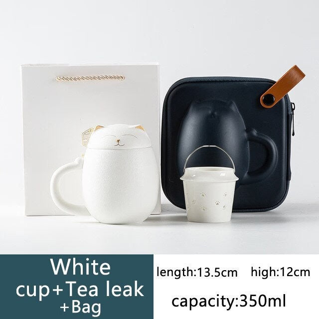 Cat mug with lid acacuss