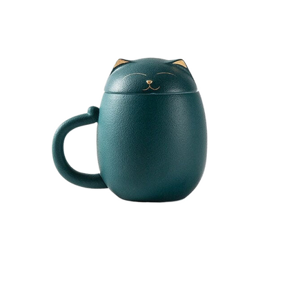 Cat mug with lid acacuss