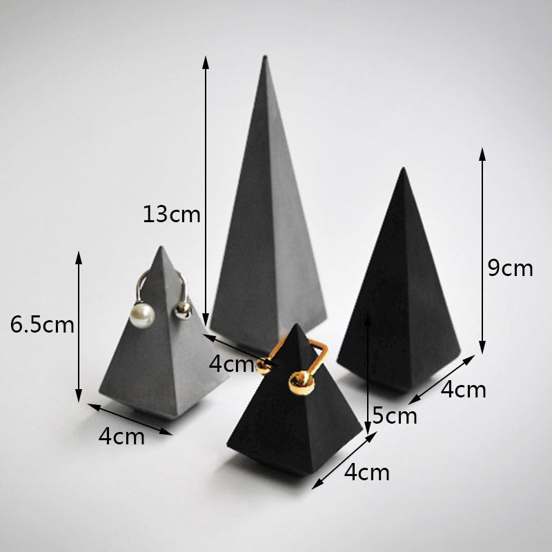 Cement concrete ring holders ornaments simple retro retro jewelry