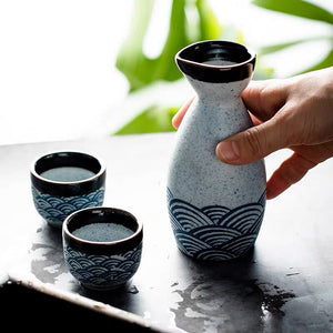 Ceramic 25ml Wine Cup 200ml Jug Classical Charm Spirits 1 Pot 4 Cups Wine Set Sake Wine Dispenser Vodka Gift Bar Home Flask acacuss