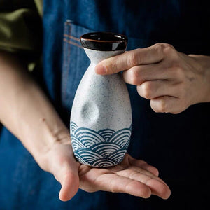 Ceramic 25ml Wine Cup 200ml Jug Classical Charm Spirits 1 Pot 4 Cups Wine Set Sake Wine Dispenser Vodka Gift Bar Home Flask acacuss