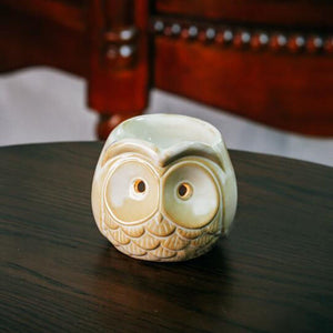 Ceramic Aromatherapy Burner Owl Aroma Oil Lamp Gifts And Crafts Home Decorations Essential Oil Burner Candle Holder acacuss