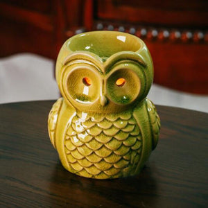 Ceramic Aromatherapy Burner Owl Aroma Oil Lamp Gifts And Crafts Home Decorations Essential Oil Burner Candle Holder acacuss