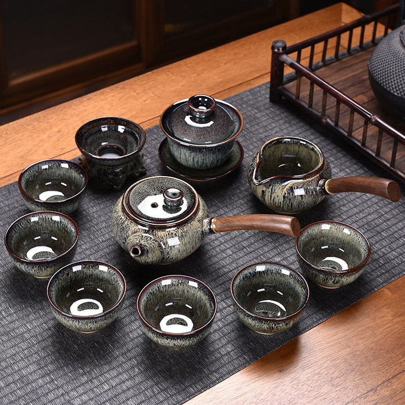 Ceramic Chinese Tea Set Teapot Gaiwan Ceremony Luxury Kung Fu Teaware Sets Gift - Tazas De Te Kitchen Drinkware acacuss