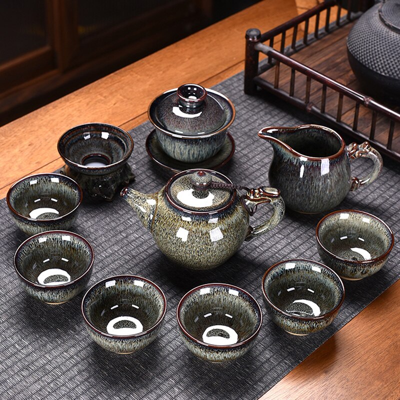 Ceramic Chinese Tea Set Teapot Gaiwan Ceremony Luxury Kung Fu Teaware Sets Gift - Tazas De Te Kitchen Drinkware acacuss