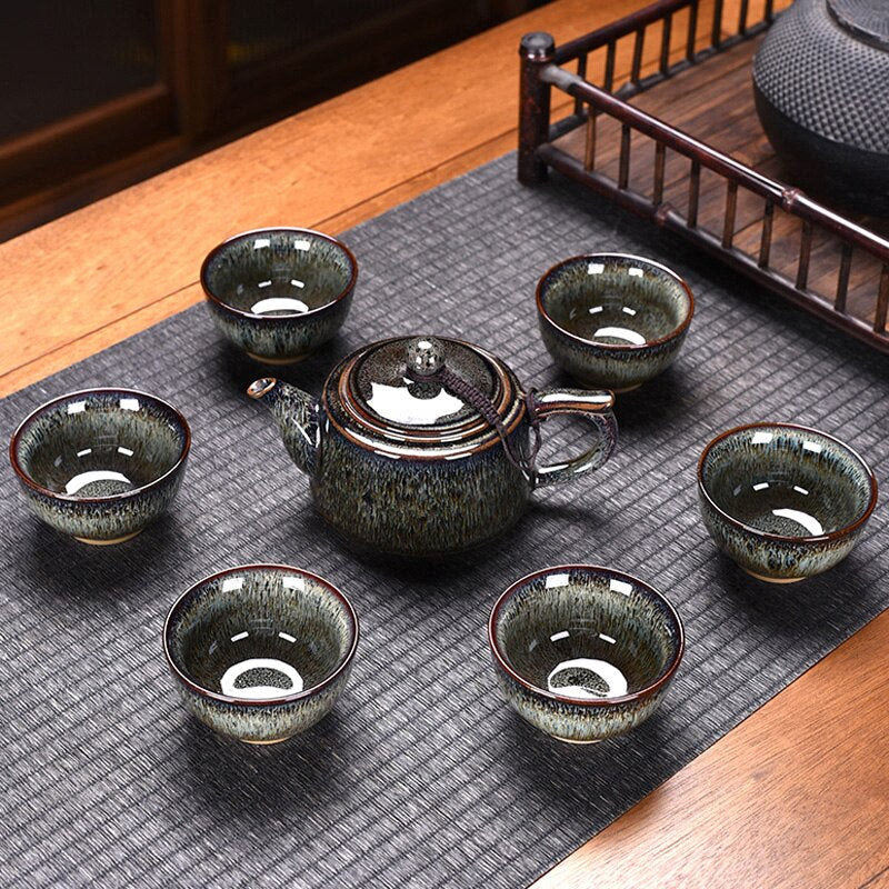 Ceramic Chinese Tea Set Teapot Gaiwan Ceremony Luxury Kung Fu Teaware Sets Gift - Tazas De Te Kitchen Drinkware acacuss