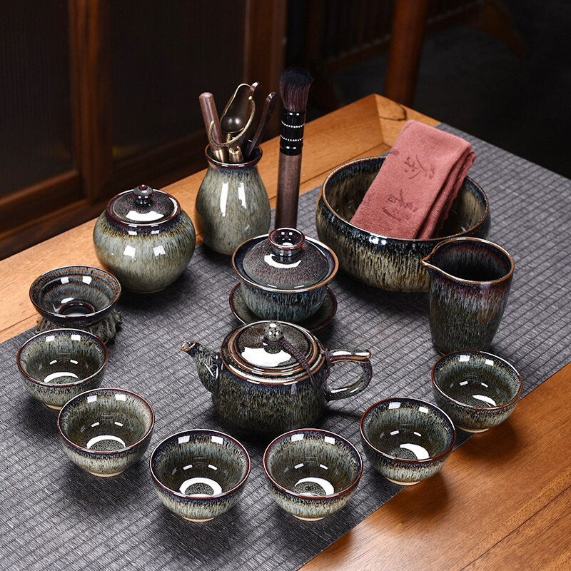 Ceramic Chinese Tea Set Teapot Gaiwan Ceremony Luxury Kung Fu Teaware Sets Gift - Tazas De Te Kitchen Drinkware acacuss