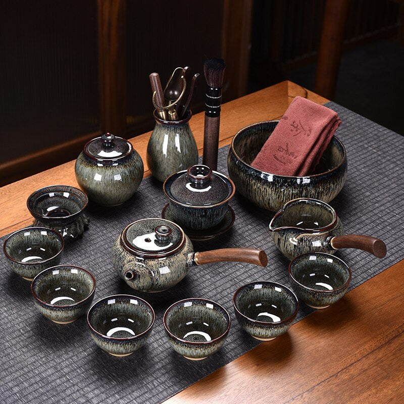 Ceramic Chinese Tea Set Teapot Gaiwan Ceremony Luxury Kung Fu Teaware Sets Gift - Tazas De Te Kitchen Drinkware acacuss