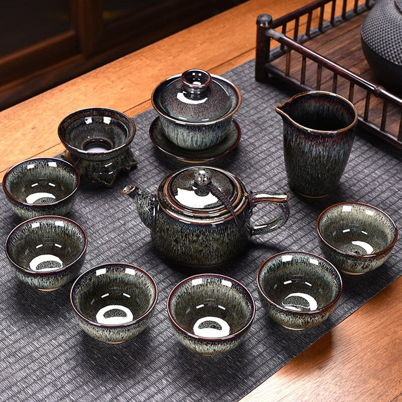 Ceramic Chinese Tea Set Teapot Gaiwan Ceremony Luxury Kung Fu Teaware Sets Gift - Tazas De Te Kitchen Drinkware acacuss