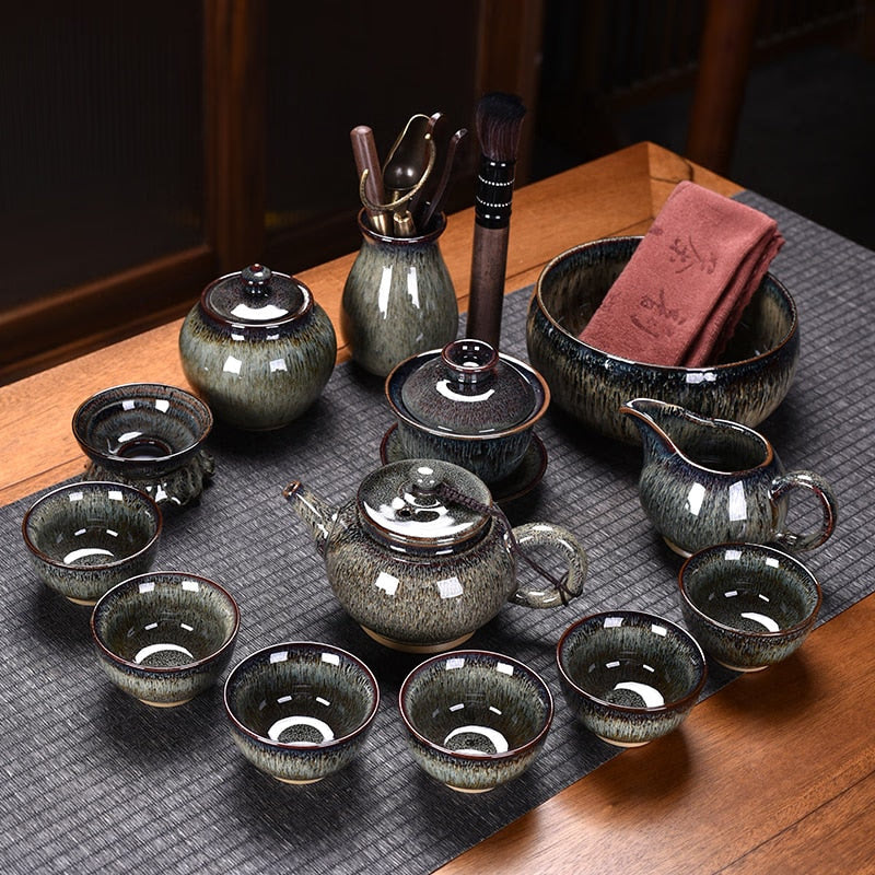 Ceramic Chinese Tea Set Teapot Gaiwan Ceremony Luxury Kung Fu Teaware Sets Gift - Tazas De Te Kitchen Drinkware acacuss