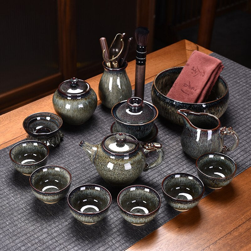 Ceramic Chinese Tea Set Teapot Gaiwan Ceremony Luxury Kung Fu Teaware Sets Gift - Tazas De Te Kitchen Drinkware acacuss