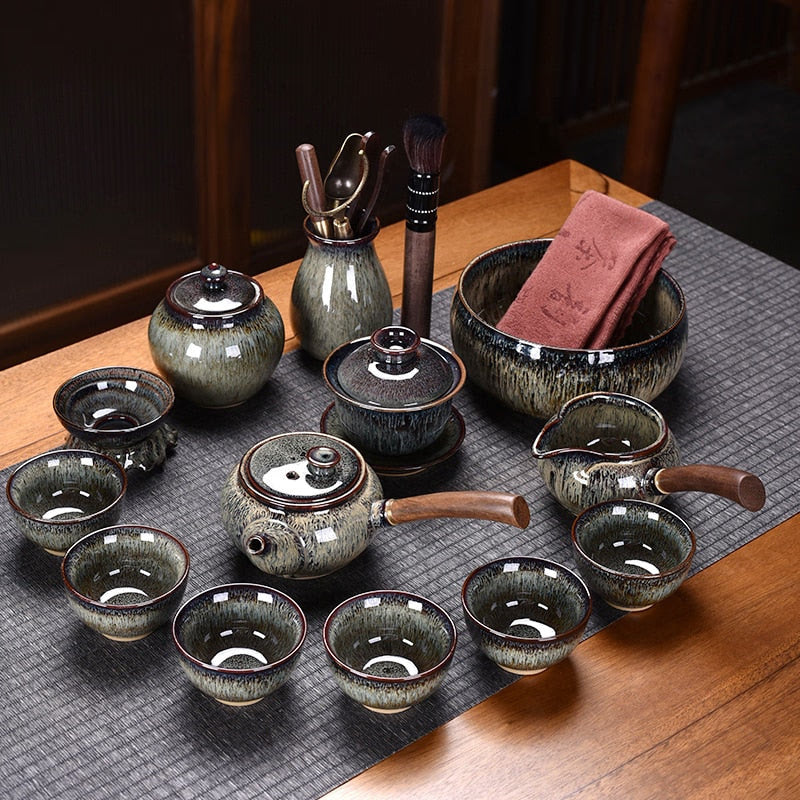 Ceramic Chinese Tea Set Teapot Gaiwan Ceremony Luxury Kung Fu Teaware Sets Gift - Tazas De Te Kitchen Drinkware acacuss