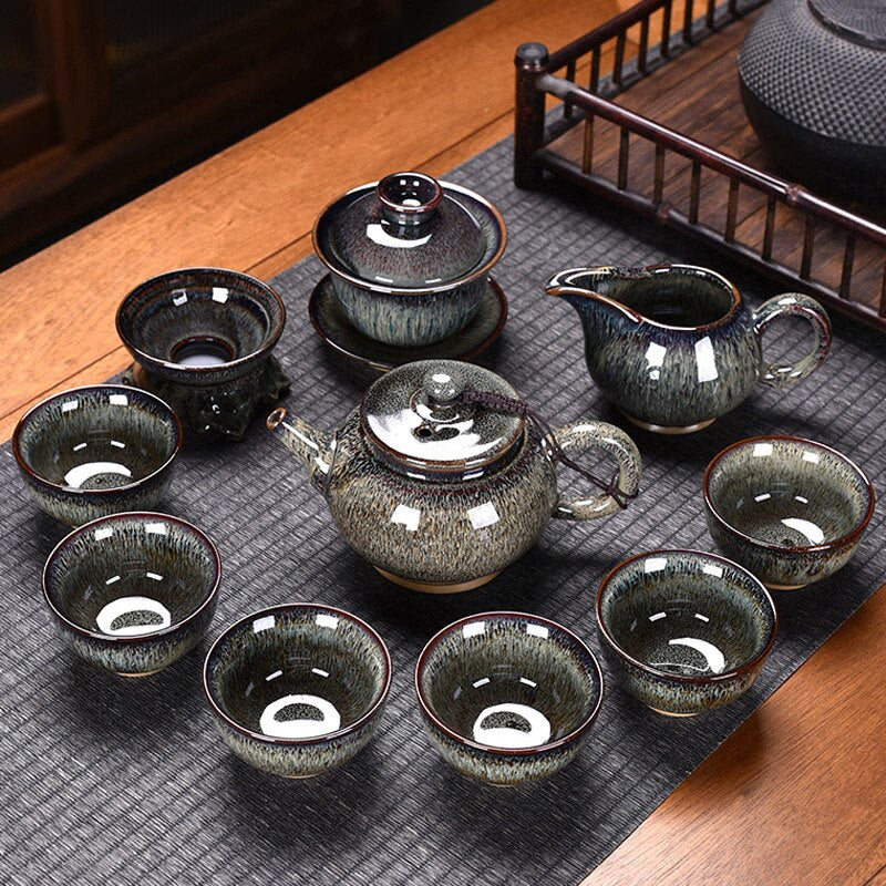 Ceramic Chinese Tea Set Teapot Gaiwan Ceremony Luxury Kung Fu Teaware Sets Gift - Tazas De Te Kitchen Drinkware acacuss