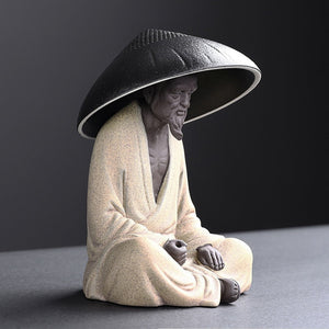 Ceramic Creative Little Monk Tea Strainer Tea Leaking Tea Strainer Household Kung Fu Tea Set Accessories Tea Ceremony Decoration acacuss
