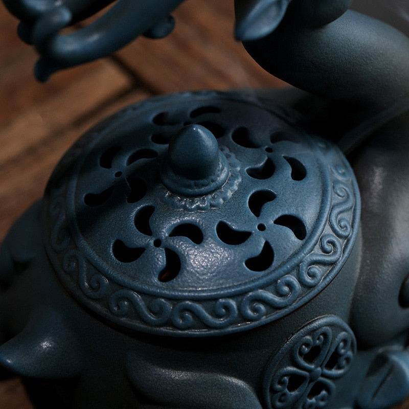 Ceramic Creative Plate Incense Burner Personality Aromatherapy Burner Zen Sandalwood Buddha Incense Deer Ornaments acacuss