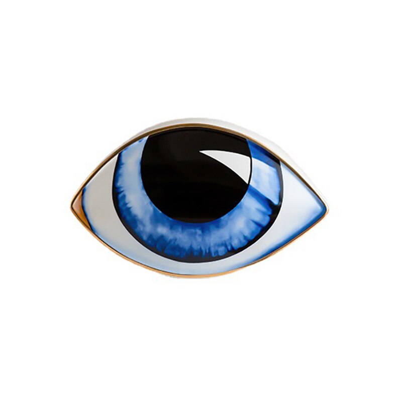 2023 New Ceramic Devil's Eye Home Decor Eye Ornaments Sculpture Statues Study Room Abstract Decoration Gift Giving acacuss
