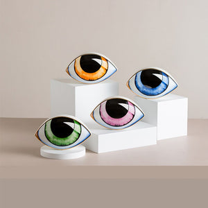 2023 New Ceramic Devil's Eye Home Decor Eye Ornaments Sculpture Statues Study Room Abstract Decoration Gift Giving acacuss