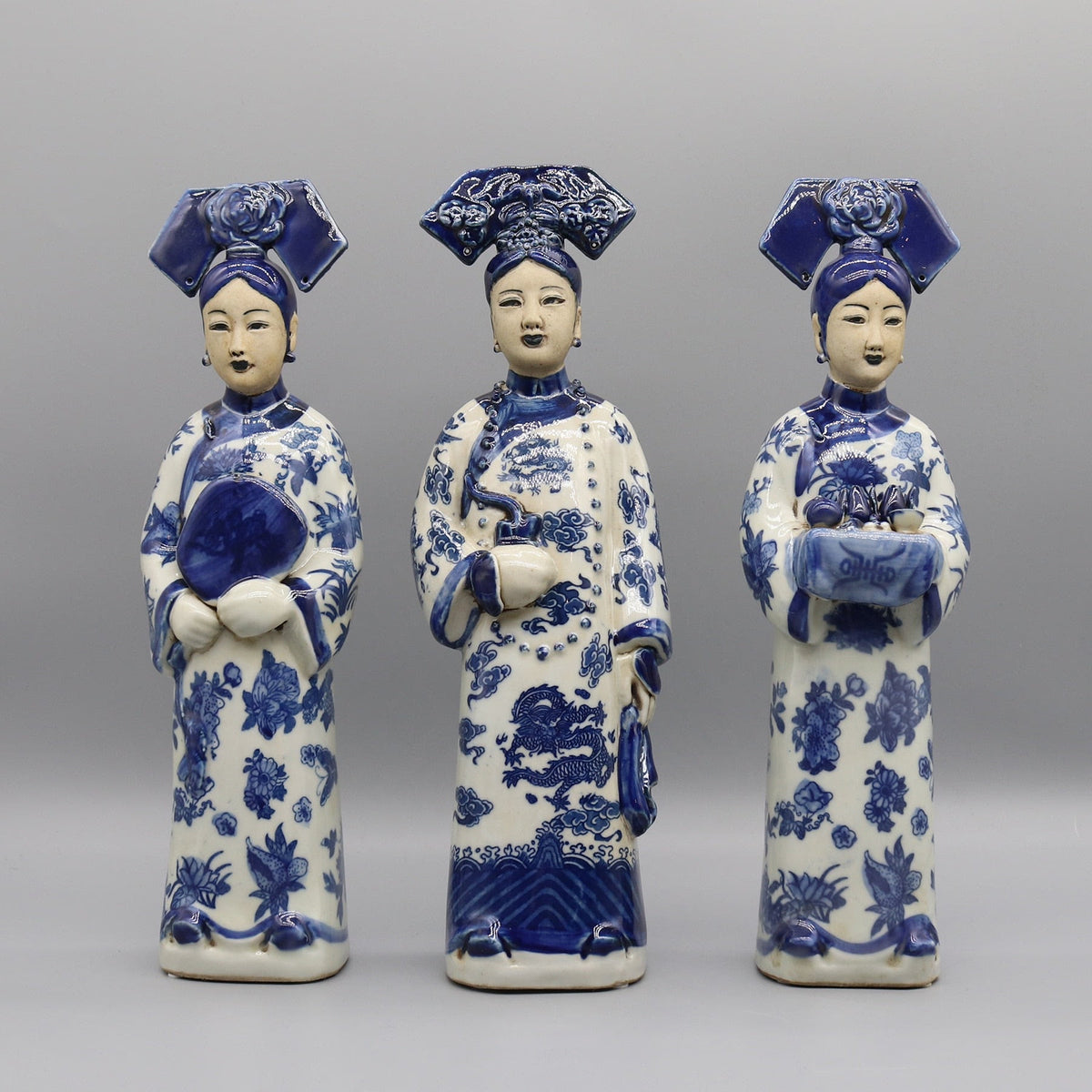 Ceramic Figurines of Chinese Princesses and Empress in Qing Dynasty, Porcelain Statue, Ancient Chinese Lady, Home Decoration acacuss