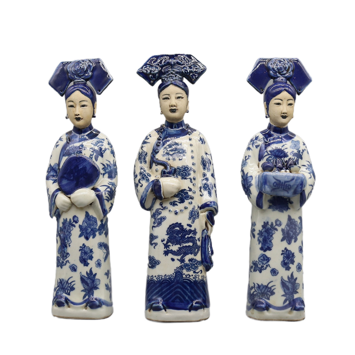 Ceramic Figurines of Chinese Princesses and Empress in Qing Dynasty, Porcelain Statue, Ancient Chinese Lady, Home Decoration acacuss