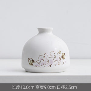Ceramic Fragrance Bottle Creative Home Mini Ceramic Vase Decoration Hydroponic Flowers acacuss