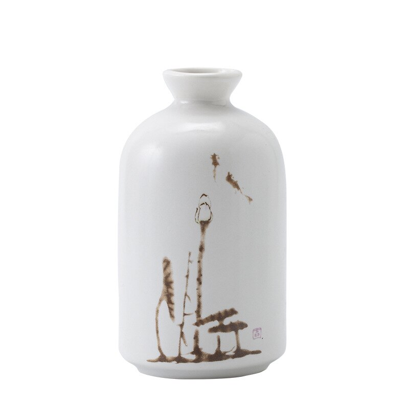 Ceramic Fragrance Bottle Creative Home Mini Ceramic Vase Decoration Hydroponic Flowers acacuss