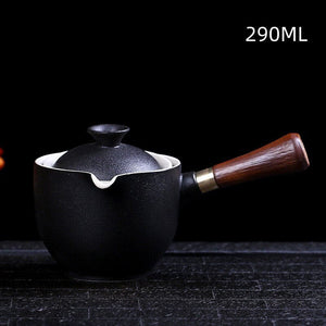 Ceramic Glass Teapot Chinese Gongfu Tea Pot 360 Rotation Tea Maker  Automatic Single Pot   Teapot For Tea acacuss