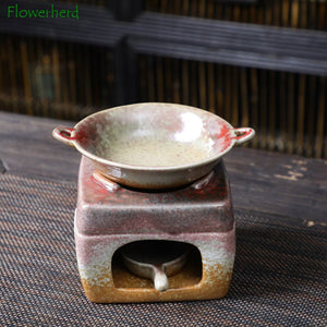 Ceramic Incense Burner Mini Stove Incense Furnace Candle Stove Home Furnace Sandalwood Essential Oil Supply Tea Roasting Oven acacuss