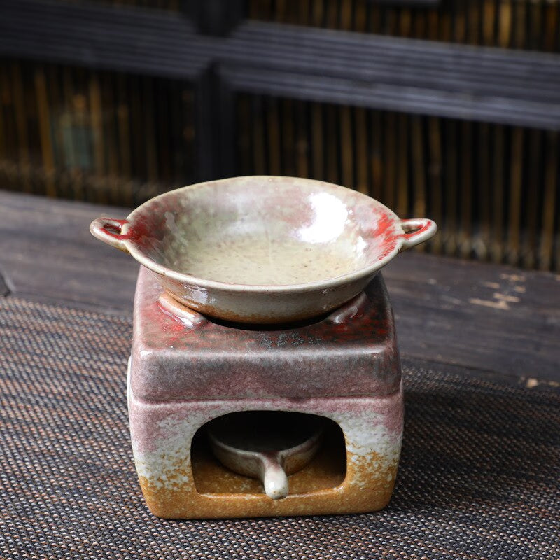 Ceramic Incense Burner Mini Stove Incense Furnace Candle Stove Home Furnace Sandalwood Essential Oil Supply Tea Roasting Oven acacuss