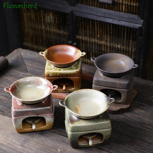 Ceramic Incense Burner Mini Stove Incense Furnace Candle Stove Home Furnace Sandalwood Essential Oil Supply Tea Roasting Oven acacuss