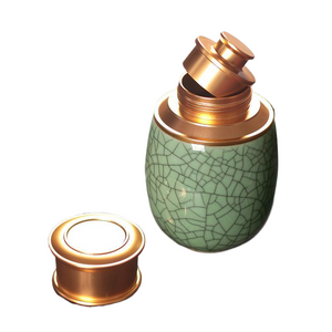 Ceramic Jar with Metal Lid Sealed Jars Tea Caddy Tea Box Storage Tank Candy Jar Food Storage Jars Tea Container Tea Organizer acacuss