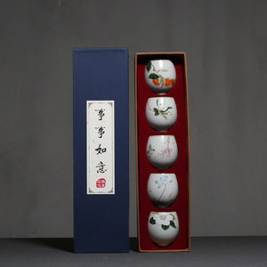 Ceramic Kung Fu Tea Cup Gift Box Tea Set Master Cup acacuss