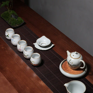 Ceramic Kung Fu Tea Cup Gift Box Tea Set Master Cup acacuss
