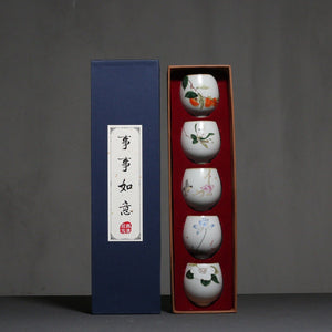 Ceramic Kung Fu Tea Cup Gift Box Tea Set Master Cup acacuss