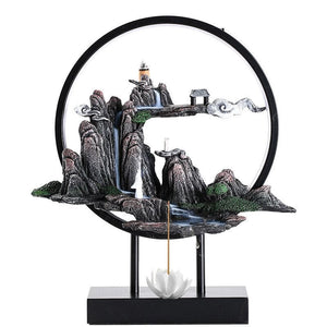 Ceramic Lotus Incense Burner Led Lamp Modern Rockery acacuss