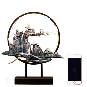 Ceramic Lotus Incense Burner Led Lamp Modern Rockery acacuss