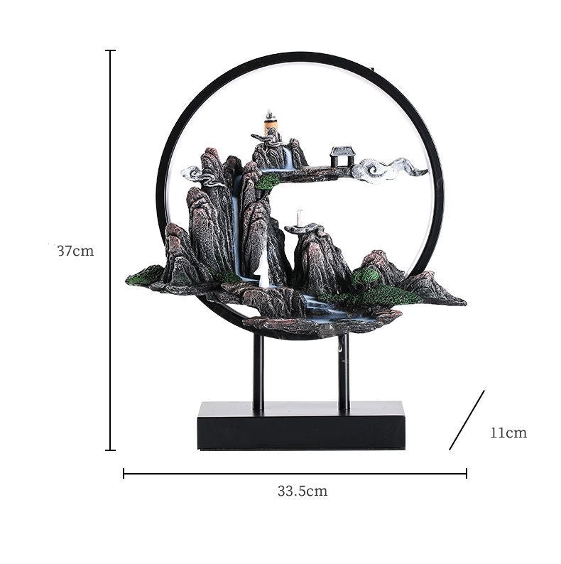 Ceramic Lotus Incense Burner Led Lamp Modern Rockery acacuss
