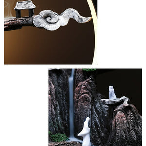 Ceramic Lotus Incense Burner Led Lamp Modern Rockery acacuss