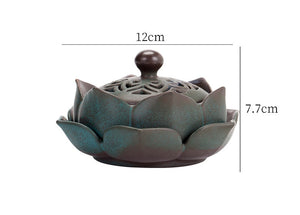 Ceramic Lotus Incense Burner Sandalwood Household Incense Decoration Burners Home Fragrance Products Decor Garden acacuss