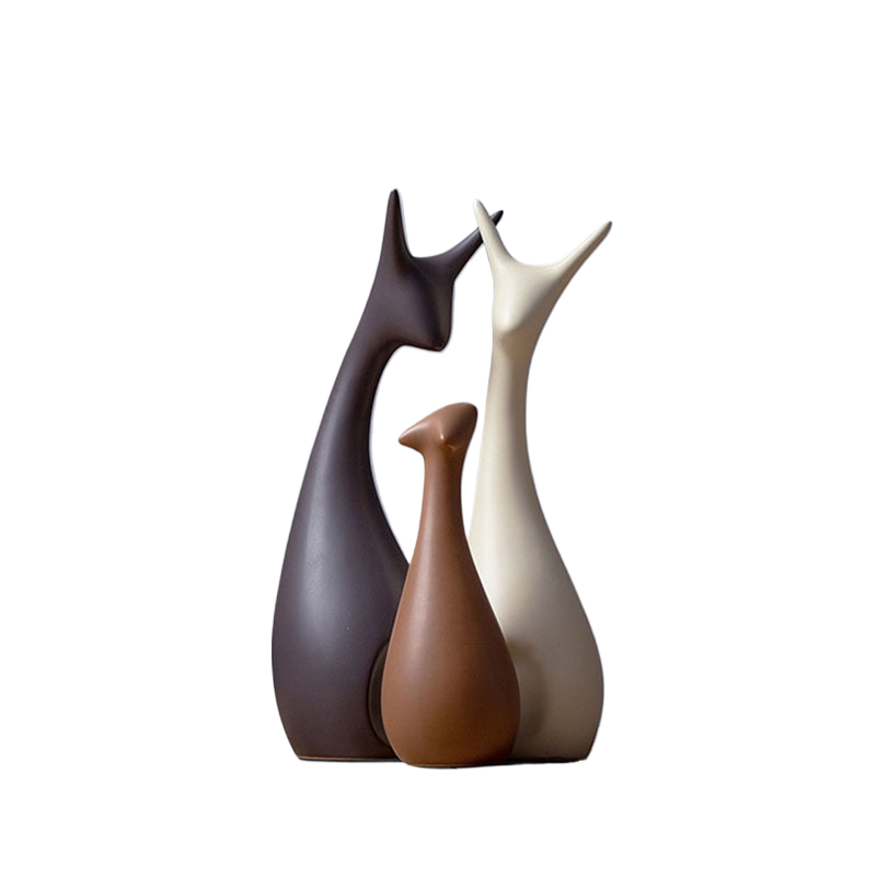 Ceramic Nordic deer ornaments Creative New Chinese Living Room Home TV Cabinet Wine Cabinet Decoration Crafts acacuss