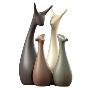 Ceramic Nordic deer ornaments Creative New Chinese Living Room Home TV Cabinet Wine Cabinet Decoration Crafts acacuss