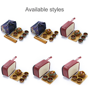 Ceramic Portable Tea Set acacuss