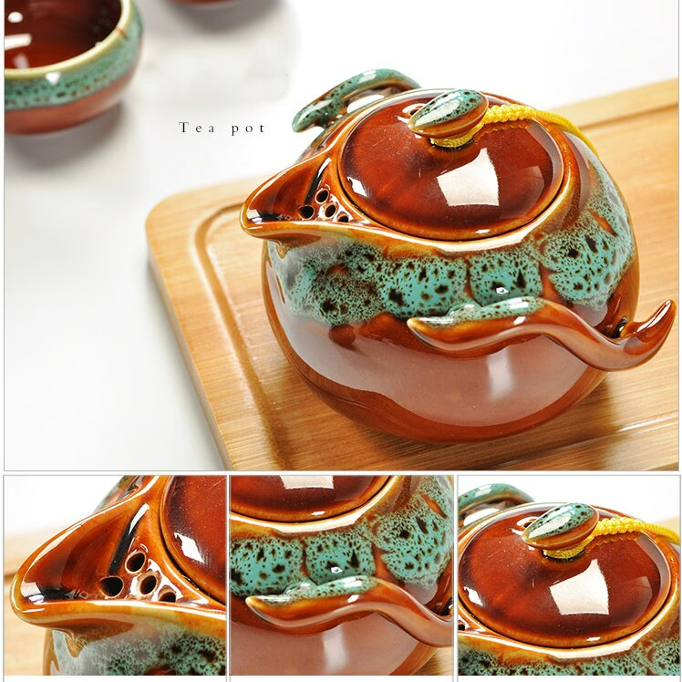Ceramic Portable Tea Set acacuss