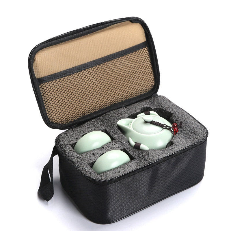 Ceramic Portable Tea Set acacuss