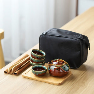 Ceramic Portable Tea Set acacuss